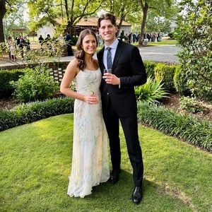 Jenny Yoo Kiara Dress - Vintage Floral Ivory Sage Multi